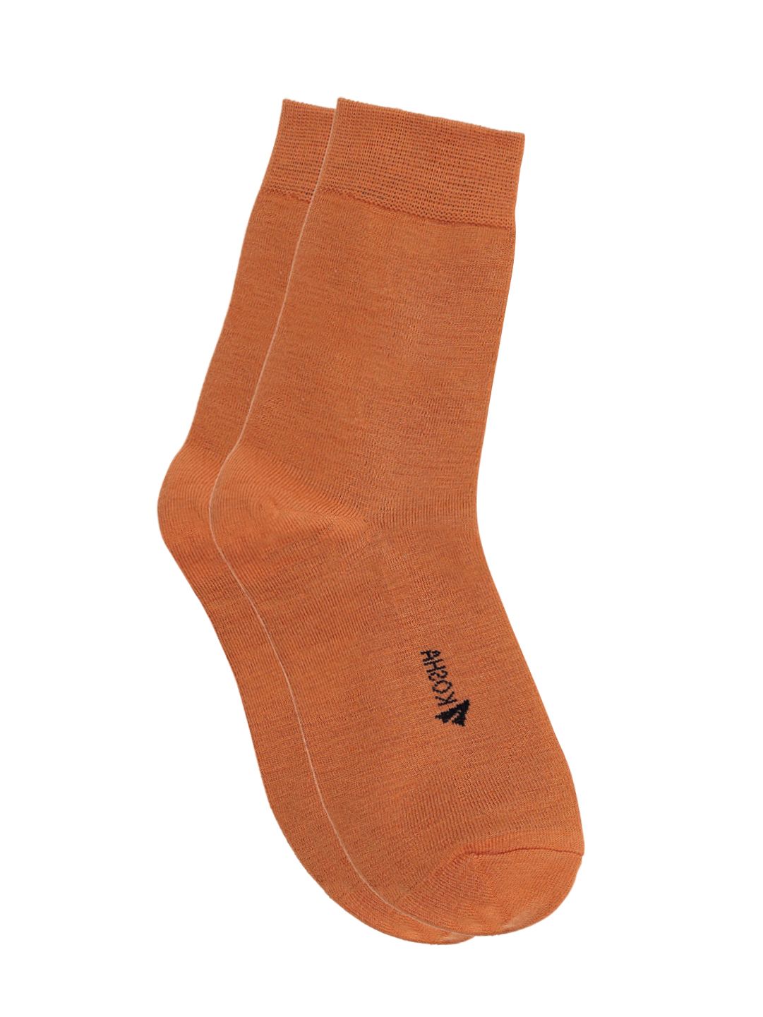 Orange Merino Wool Liner Regular Socks | Kids 3 Pack
